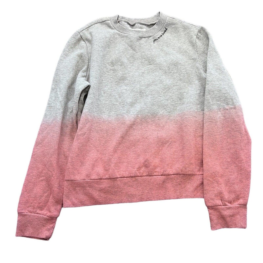 Teeasure & Bond Ombre You Are Loved Crewneck Pullover Sweater Small